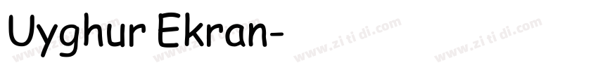Uyghur Ekran字体转换